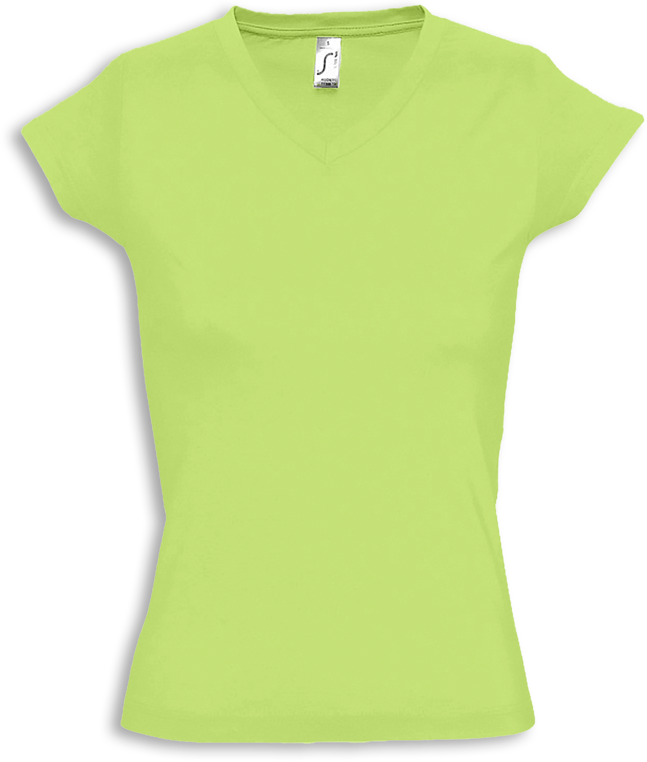 Basic T-Shirt für Damen mit V-Ausschnitt
