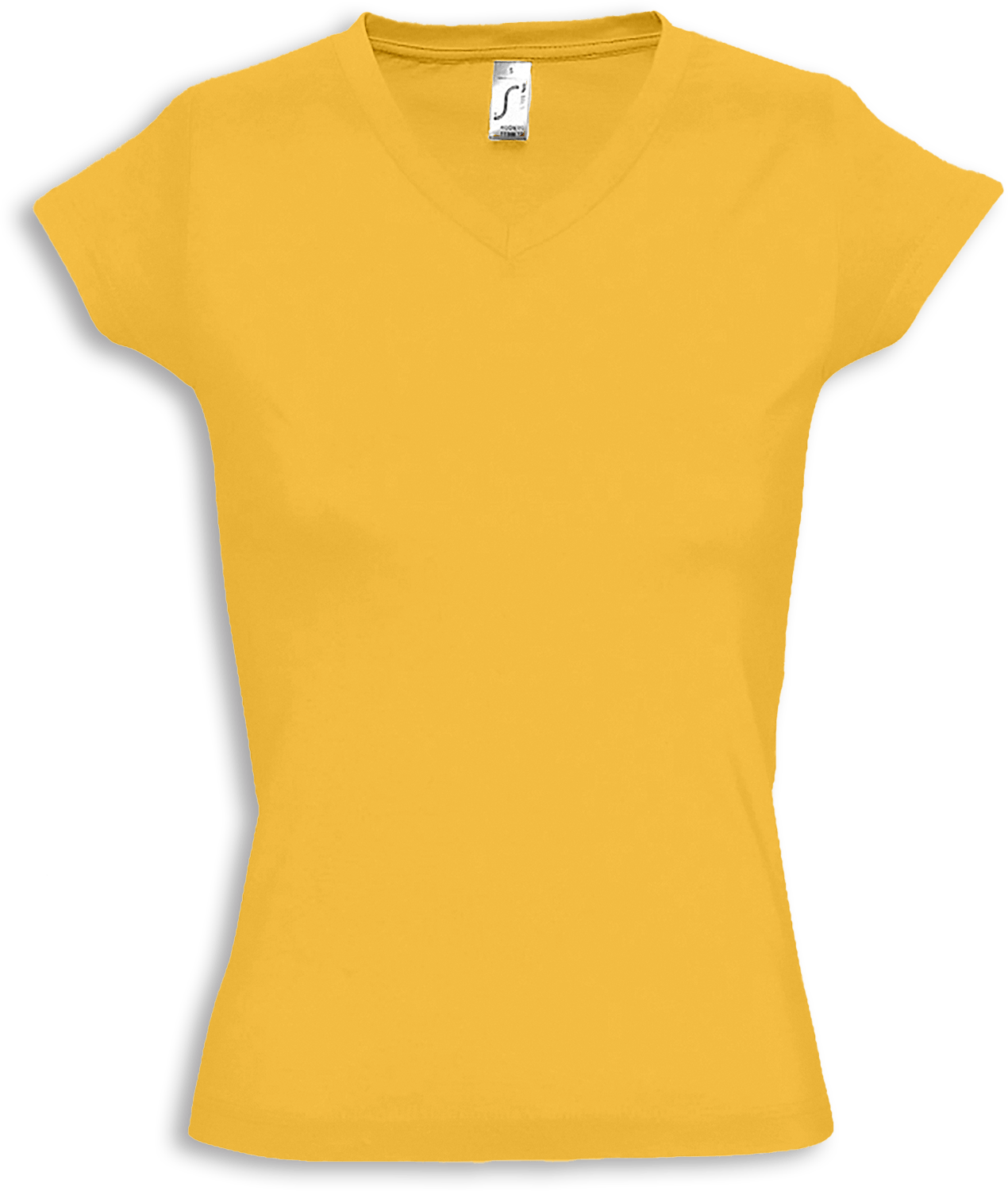 Basic T-Shirt für Damen mit V-Ausschnitt