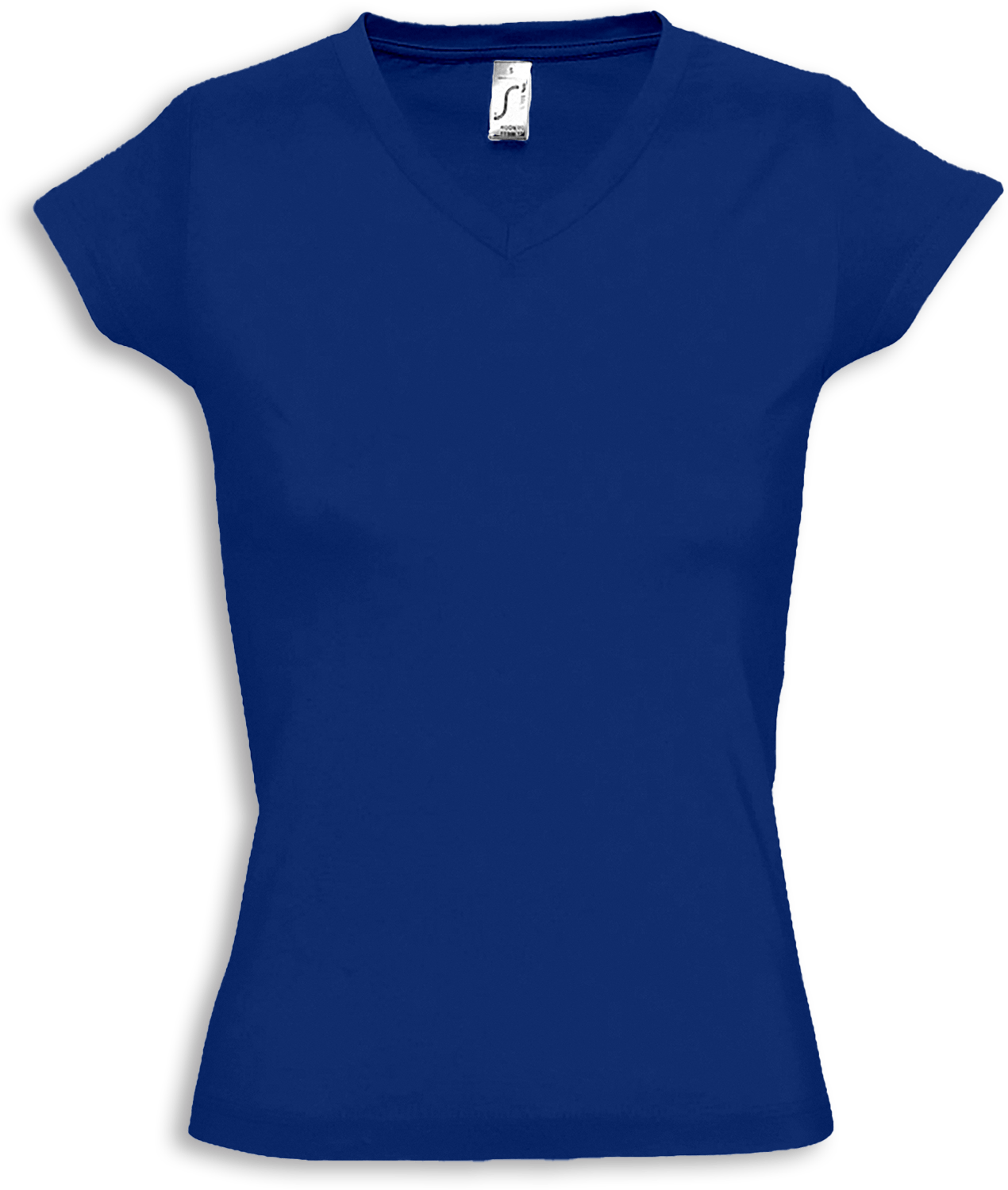 Basic T-Shirt für Damen mit V-Ausschnitt