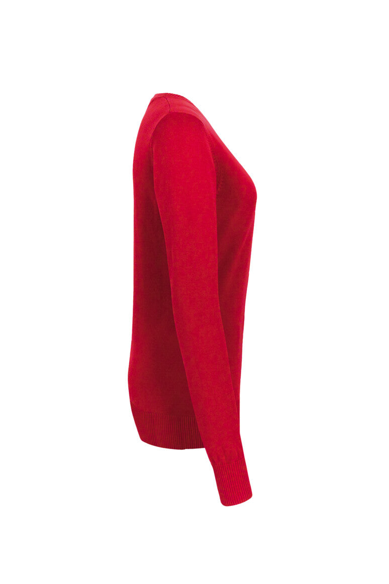 HAKRO Damen V-Pullover Premium-Baumwolle