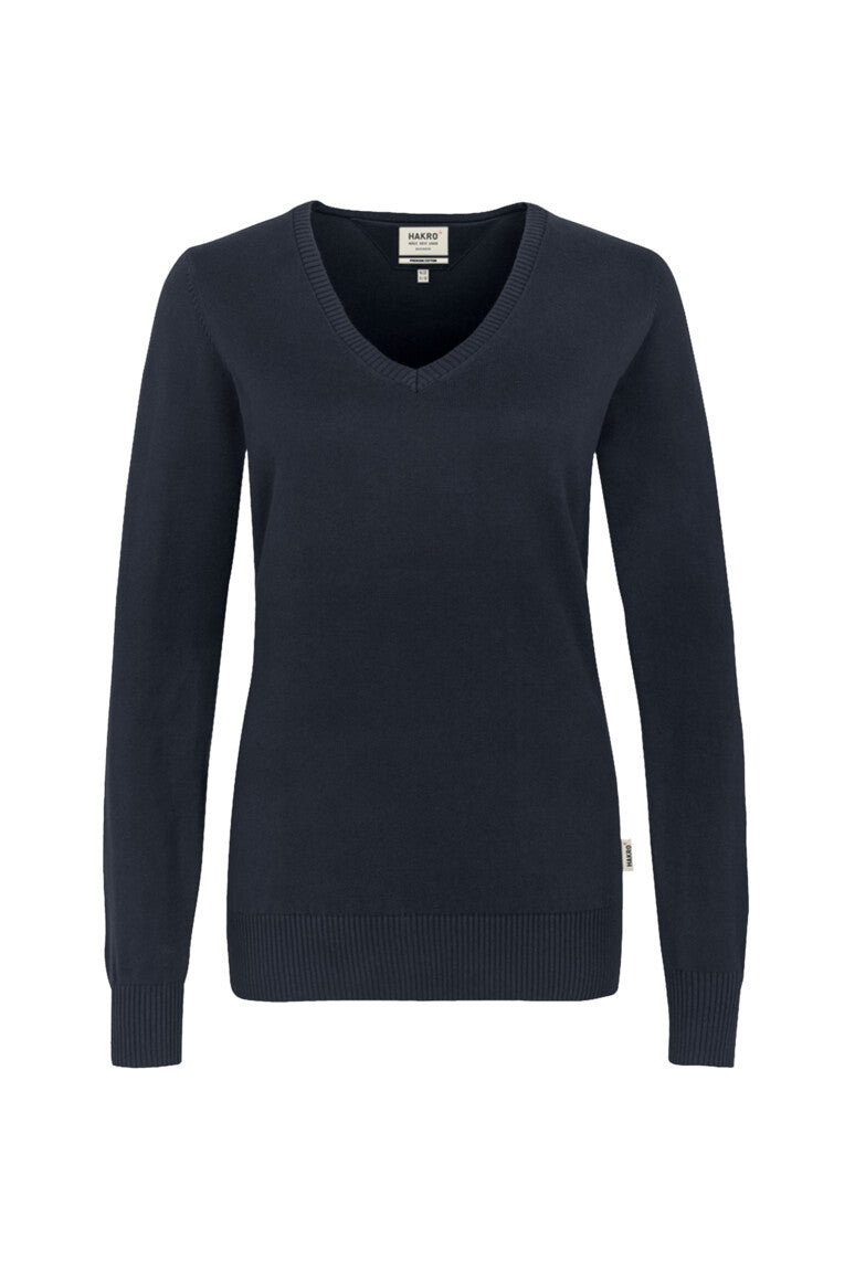 HAKRO Damen V-Pullover Premium-Baumwolle
