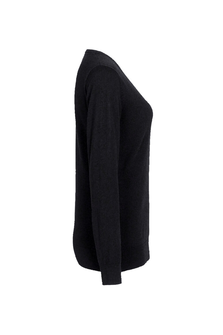 HAKRO Damen V-Pullover Merino-Wolle
