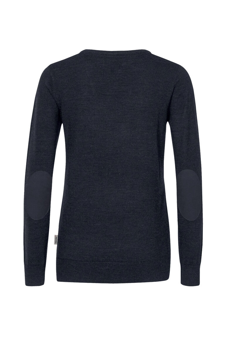 HAKRO Damen V-Pullover Merino-Wolle