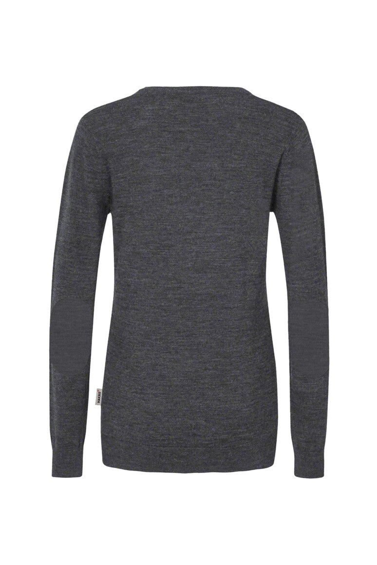 HAKRO Damen V-Pullover Merino-Wolle
