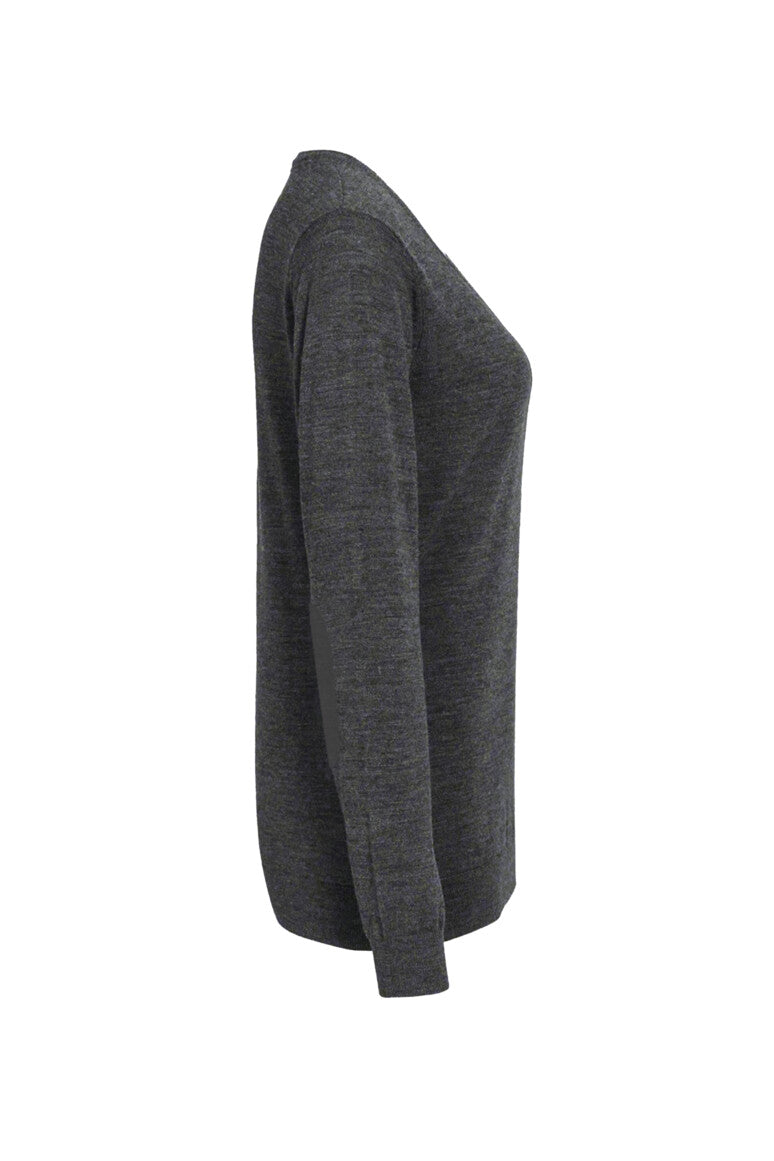 HAKRO Damen V-Pullover Merino-Wolle