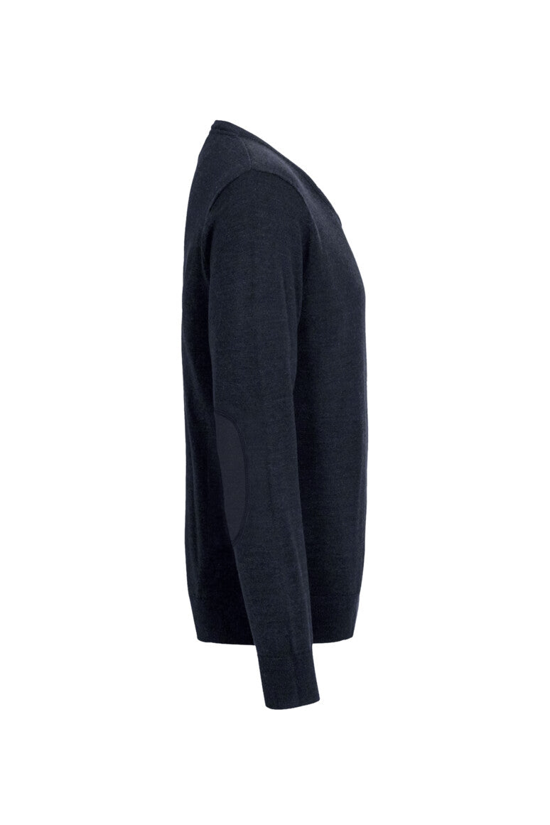HAKRO V-Pullover Merino-Wolle