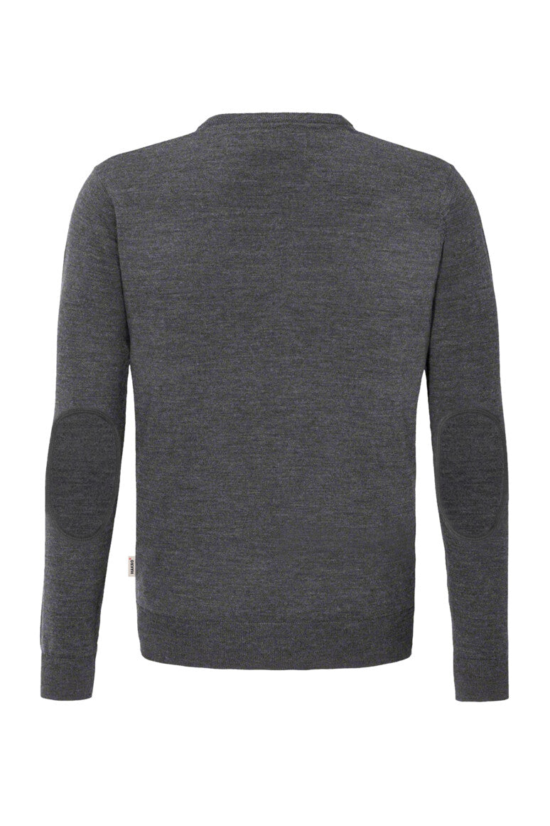 HAKRO V-Pullover Merino-Wolle