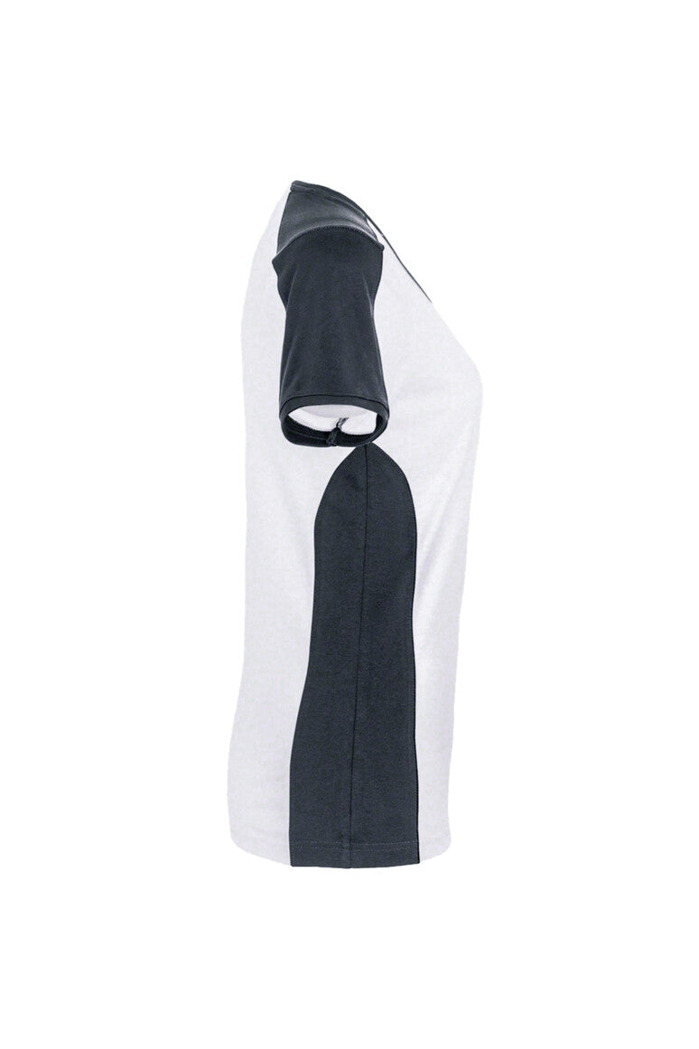 HAKRO Damen V-Shirt Contrast MIKRALINAR®