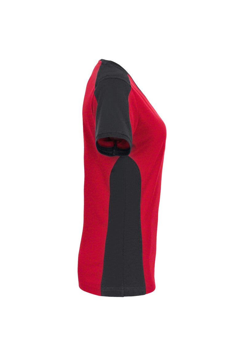 HAKRO Damen V-Shirt Contrast MIKRALINAR®