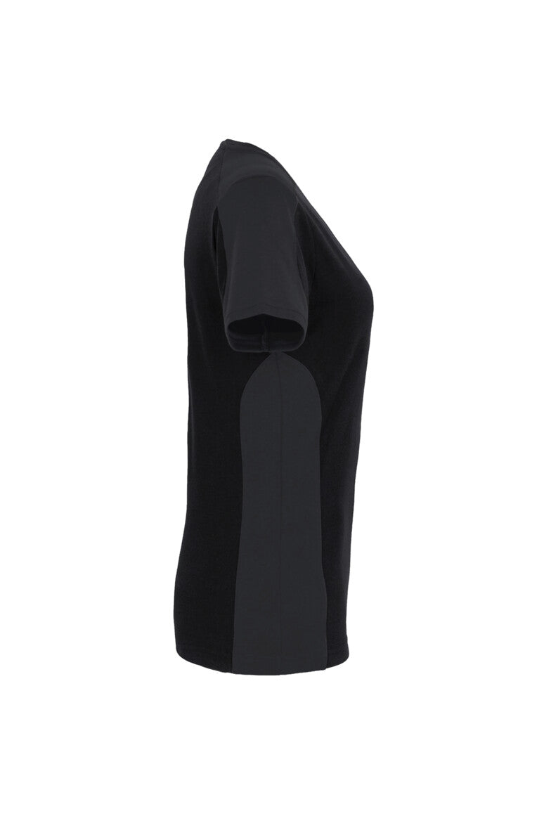 HAKRO Damen V-Shirt Contrast MIKRALINAR®