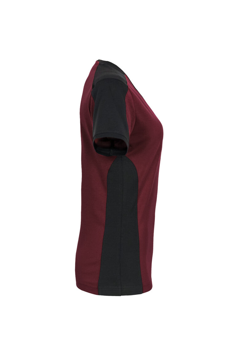 HAKRO Damen V-Shirt Contrast MIKRALINAR®