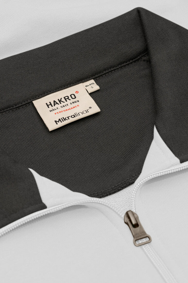 HAKRO Zip-Sweatshirt Contrast MIKRALINAR®