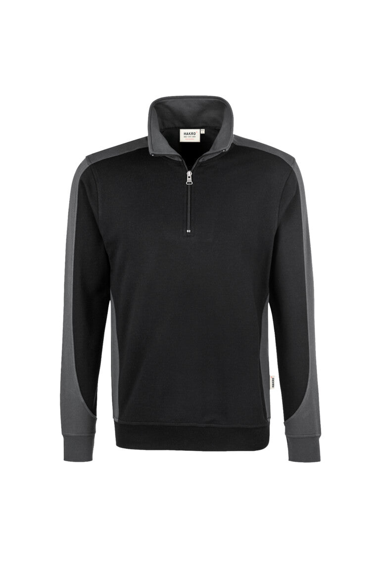 HAKRO Zip-Sweatshirt Contrast MIKRALINAR®