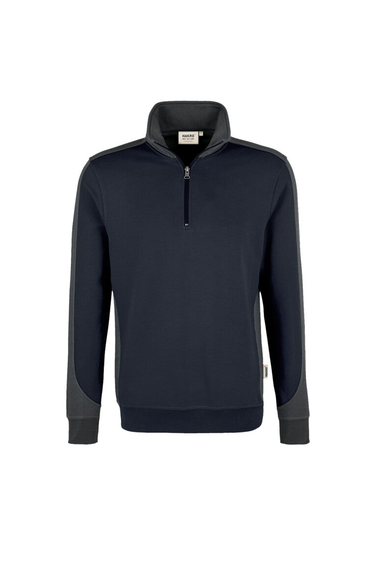 HAKRO Zip-Sweatshirt Contrast MIKRALINAR®