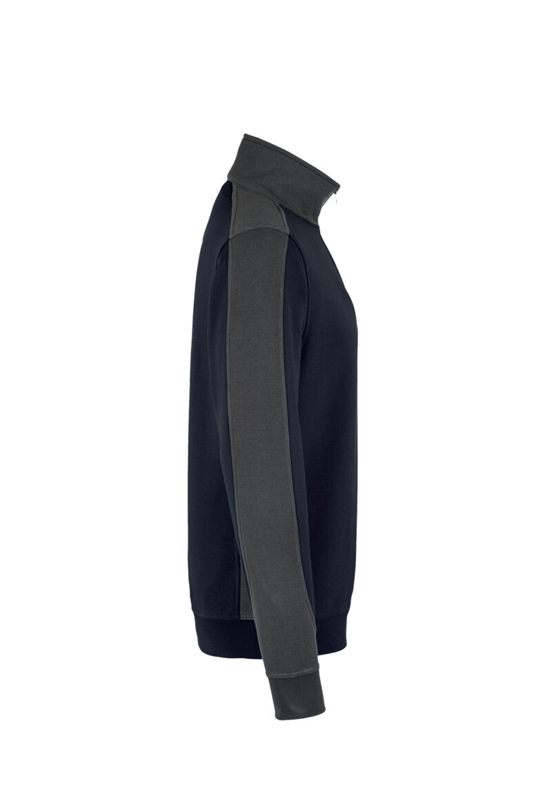 HAKRO Zip-Sweatshirt Contrast MIKRALINAR®