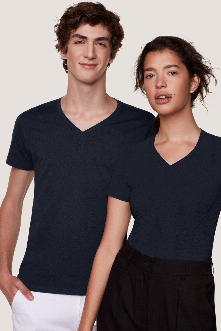 HAKRO Damen V-Shirt Stretch