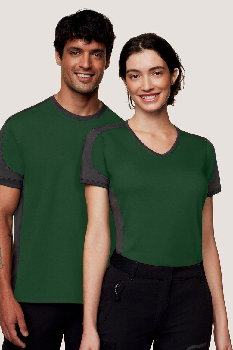 HAKRO Damen V-Shirt Contrast MIKRALINAR®
