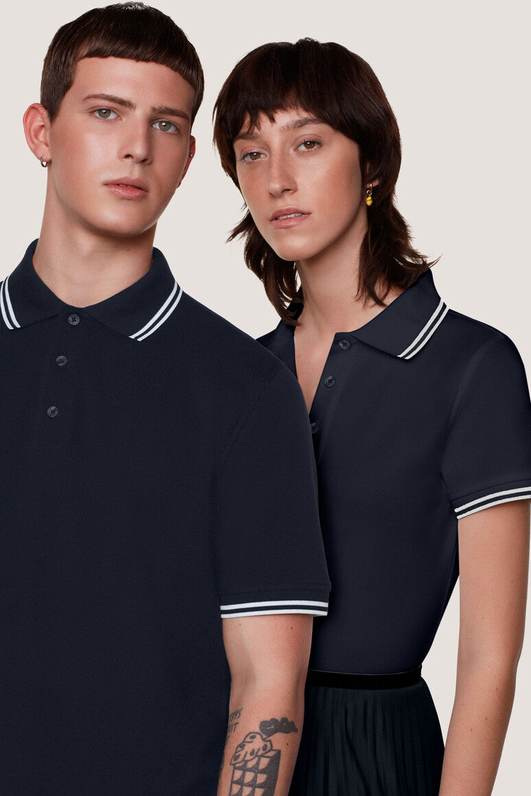 HAKRO Damen Poloshirt Twin-Stripe