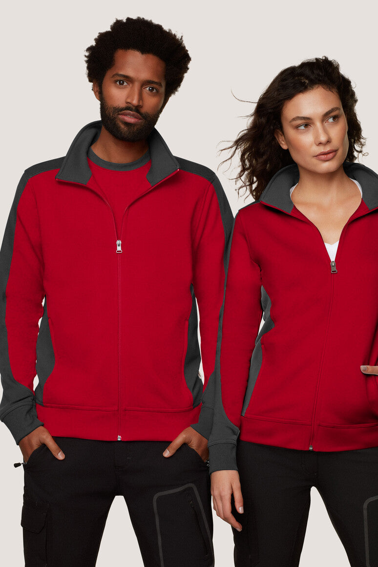 HAKRO Sweatjacke Contrast MIKRALINAR®
