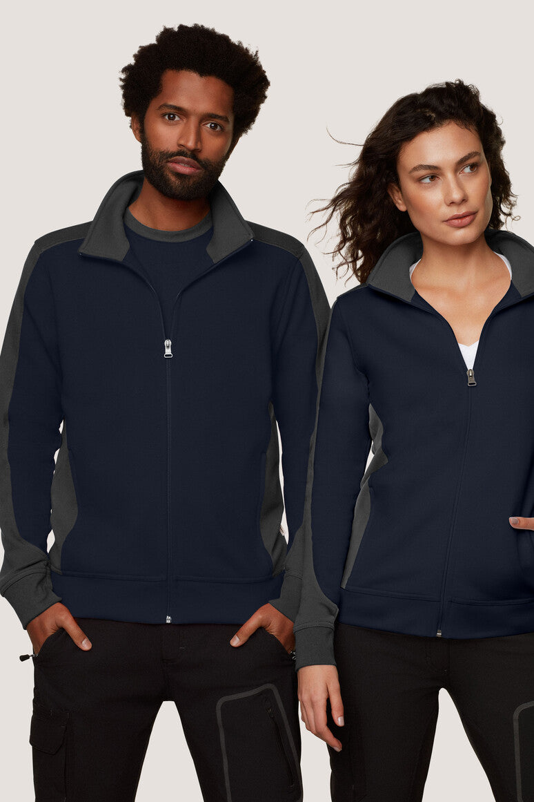 HAKRO Sweatjacke Contrast MIKRALINAR®