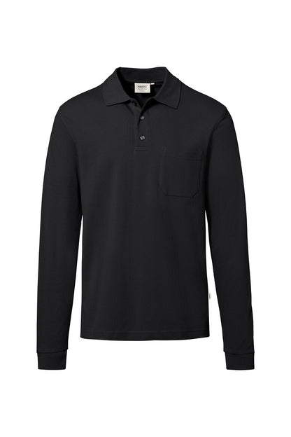 HAKRO Longsleeve-Pocket-Poloshirt Top