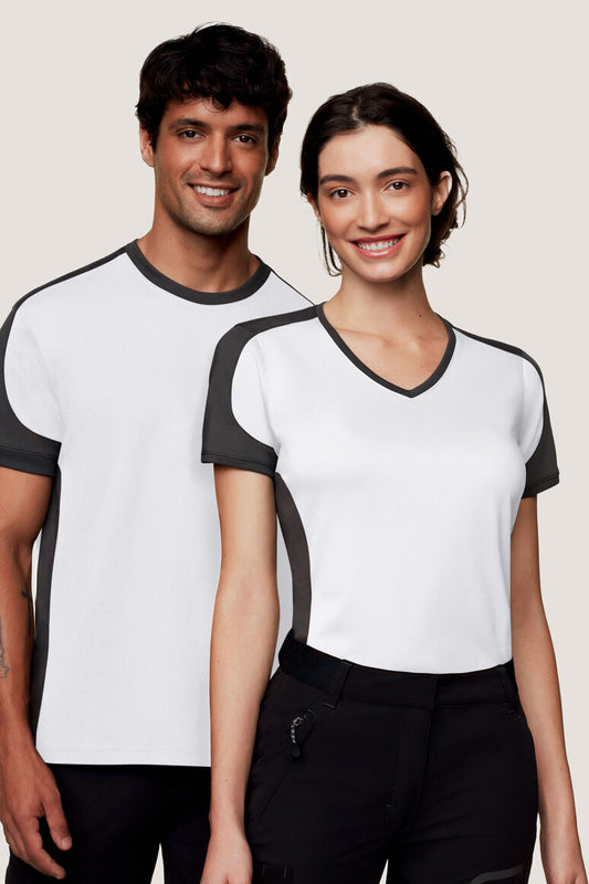 HAKRO Damen V-Shirt Contrast MIKRALINAR®